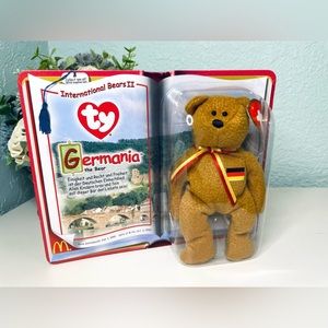 NWT 🇩🇪 International Bears II Germania the Bear Teenie Beanie Baby Germany